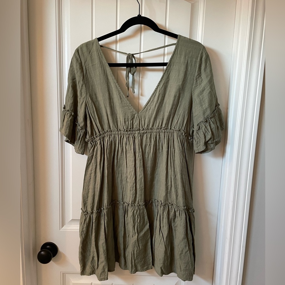 Olive green dress